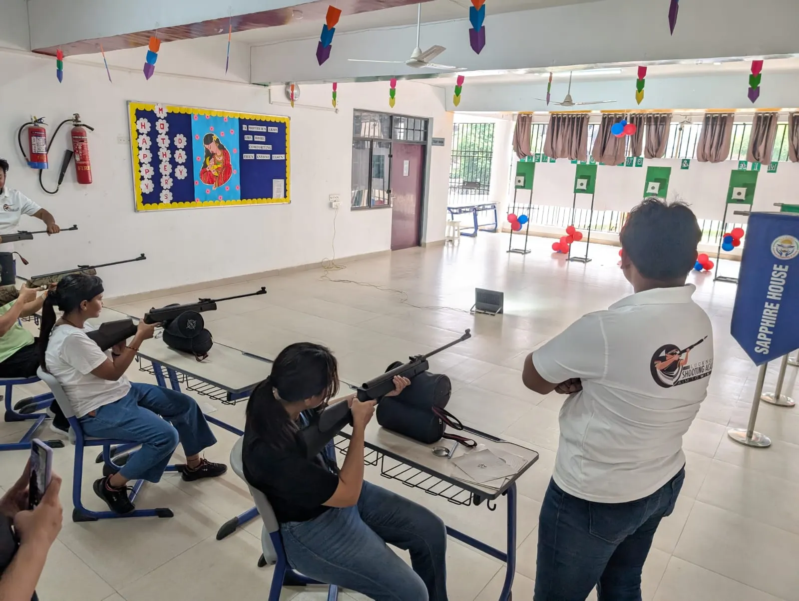Shooting event organised by the academy at a partner school